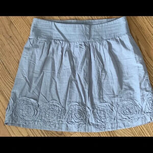 Stooshy Floral Accent Mini Skirt